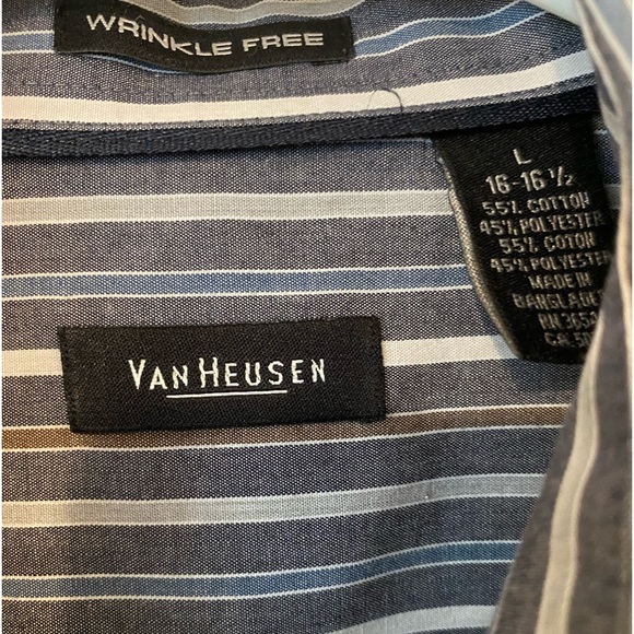 Van Heusen Dress Shirt L (16-16.5) - Picture 6 of 10